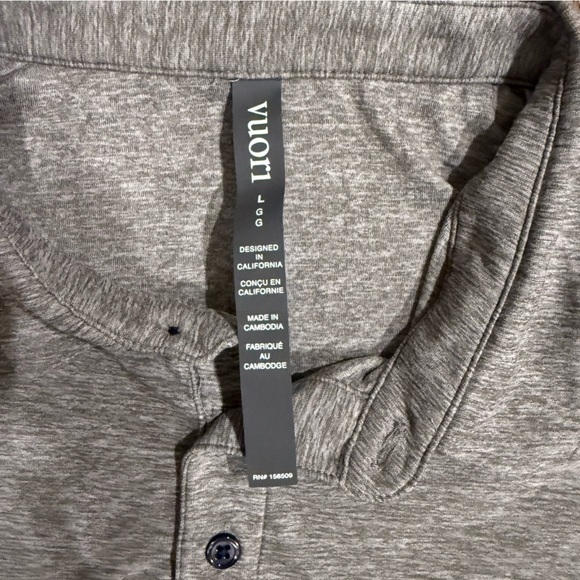 Vuori Strato Tech Polo Heather Gray - Picture 5 of 6